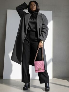 Chanel North South Pink Lambskin Quilted Bag